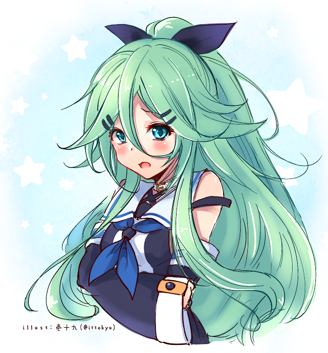 艦これ「#みんなの推しキャラの初描き絵と最近の絵を見せて欲しい
山風ちゃん編。 #艦これ」|壱十九 / illustratorのイラスト