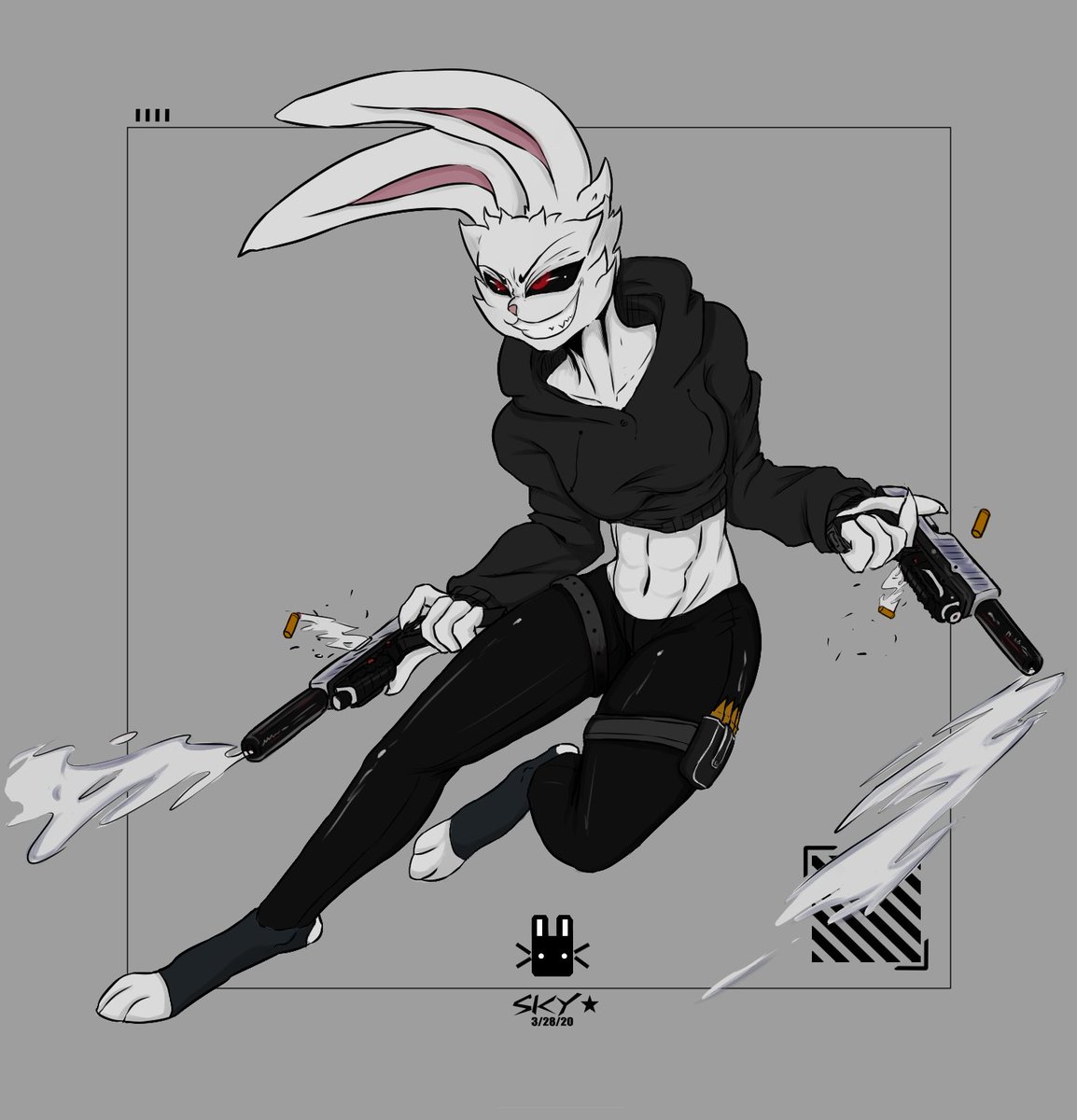 SkyArtzbook's tweet photo. Gun Bun For Fun :))))))
#myart #oc
#originlcharacter #bunbunz https://t.co/UGEBHlVfny