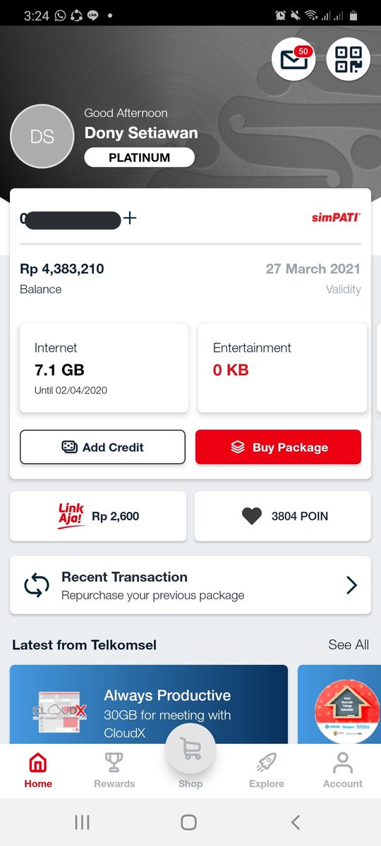 omdirects_'s tweet photo. GIVEAWAY PULSA TSEL 1JT BUAT 10 ORANG MASING2 100RB 🥰🥰🥰

caranya cukup RT twit ini sama follow gua aja + reply apaan aja terserah lu, semakin banyak reply semakin gampang menang karna beberapa ada yg w pilih dari reply

gua umumin besok malem. cuuss! goodluck 😘 https://t.co/QmHPH5AIt0
