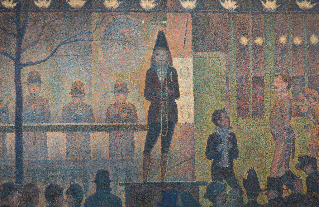Javierbaladron's tweet photo. #TalDiaComoHoy de 1891 murió en #París el pintor Georges Seurat, uno de los fundadores del Neoimpresionismo y del Puntillismo, así como el autor de un icono de la pintura del siglo  XIX: "Tarde de domingo en la isla de la Grande Jatte" #Arte https://t.co/x9bze6unhD
