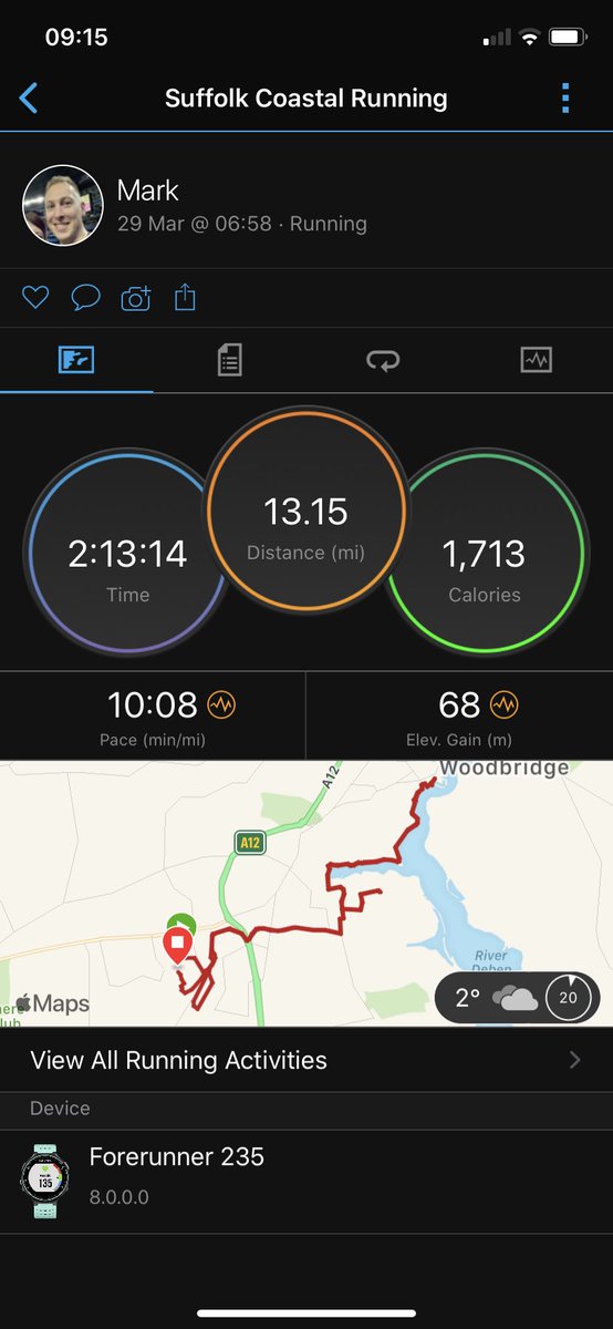 Socially distanced 13.1 for #RockCFVirtual <a href="/LetsRockCF/">Rock CF</a> this morning, including wind and snow!