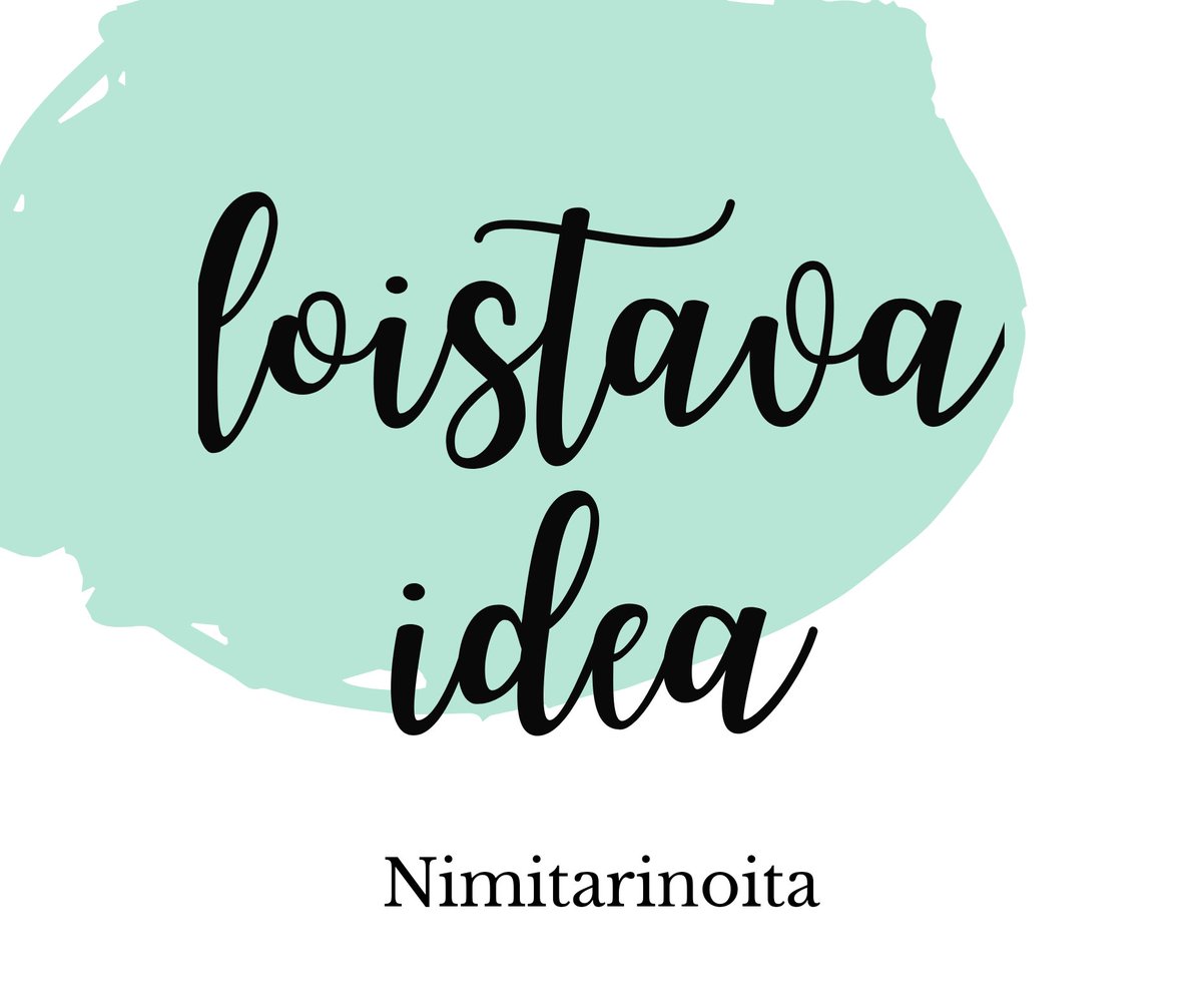 loistava_idea's tweet photo. Julkaisen yritysten nimitarinoita Loistavan idean IG-tarinoissa ja Facebookissa. Kerro yrityksesi nimen tarina parilla lauseella! https://t.co/ffvZCq5g95