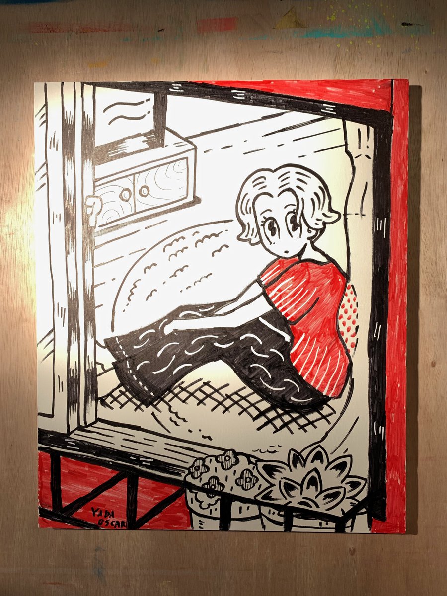 実は…油性マジックの一発書きでライブペイントもしてたりします。ご参考までに…。
・所要時間は1枚45分〜1時間
・一発書きなので完成が見えない楽しさアリ
・絵の具を使わないのでまわりを汚しません
・キャンバスに描くのでそのまま飾れます
#イラスト #ライブペイント