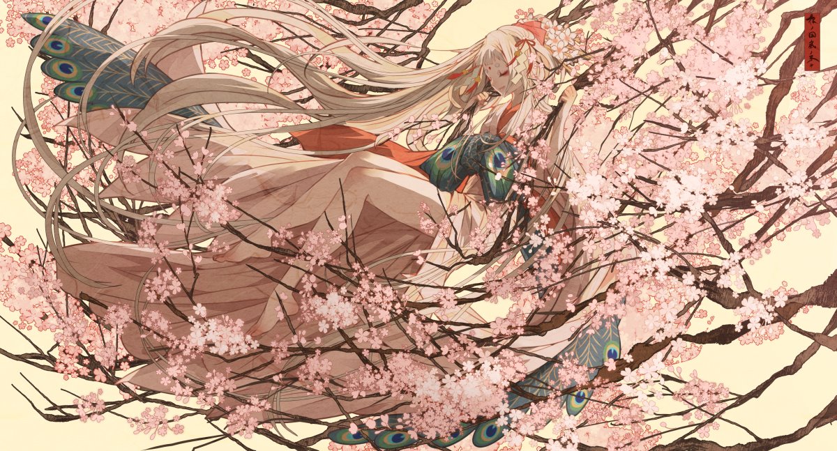 「先日の桜イラストの構造が知りたいというお問合せが何件かあったので

特に変わった」|七原しえ@イラストレーター ShieNanahara/画集『緋花』のイラスト
