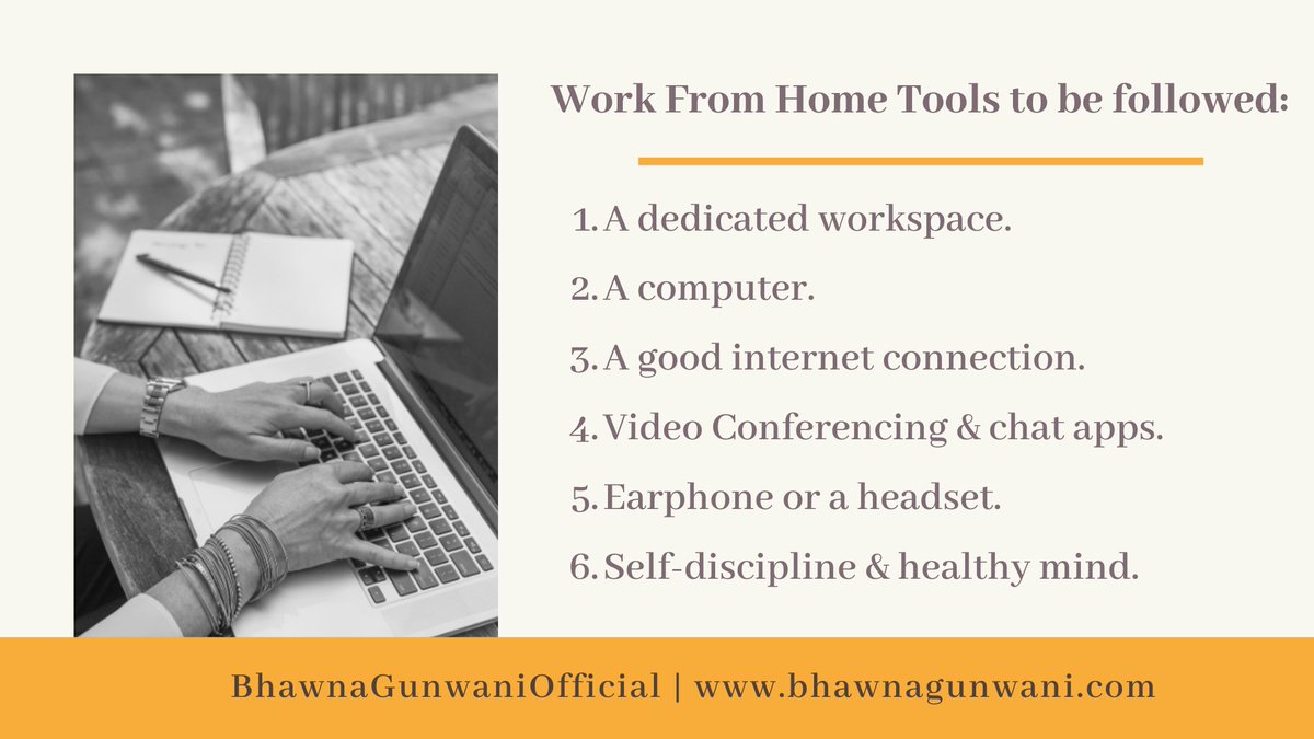 COVID-19 has led many companies to recommend that employees work from home. For many, remote work is a new reality and one that takes some getting used to. Below are a few work from home tools for working remotely.

#StayAtHome #WorkFromHomeTools 
#Coronavirus #COVID19