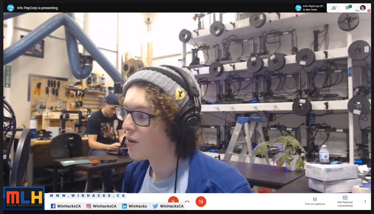 WinHacksCA's tweet photo. Surprise workshop! We are excited to be going LIVE with Pep Corp! Come take a look at all the cool stuff going on in the 3d printing and manufacturing space- in the current world environment! https://t.co/iwZmPAQEBF #WinHacks!!! https://t.co/4Ot4sAkXL1