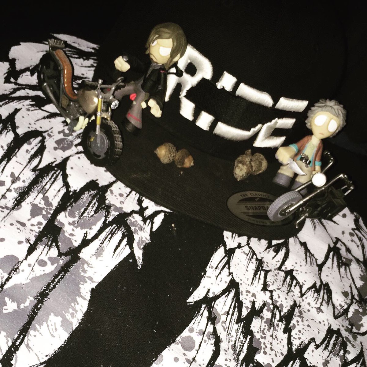 DarylsLilBitch's tweet photo. I didn’t make it to the finals for the #RIDEBRAND competition but please enjoy my entries as I ran on a #Caryl centered theme! #DoubleCapper #CarylAlways https://t.co/p3JzROW3AQ