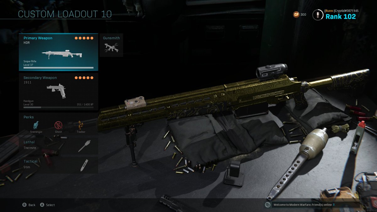 CryptidRun's tweet photo. Took me some time, but I finally hit 100, and unlocked gold on my beautiful sniper!!!
#CallofDuty #CallofDutyMW #CoDclips #XboxOne #CoDSniper https://t.co/4pioTJ743D