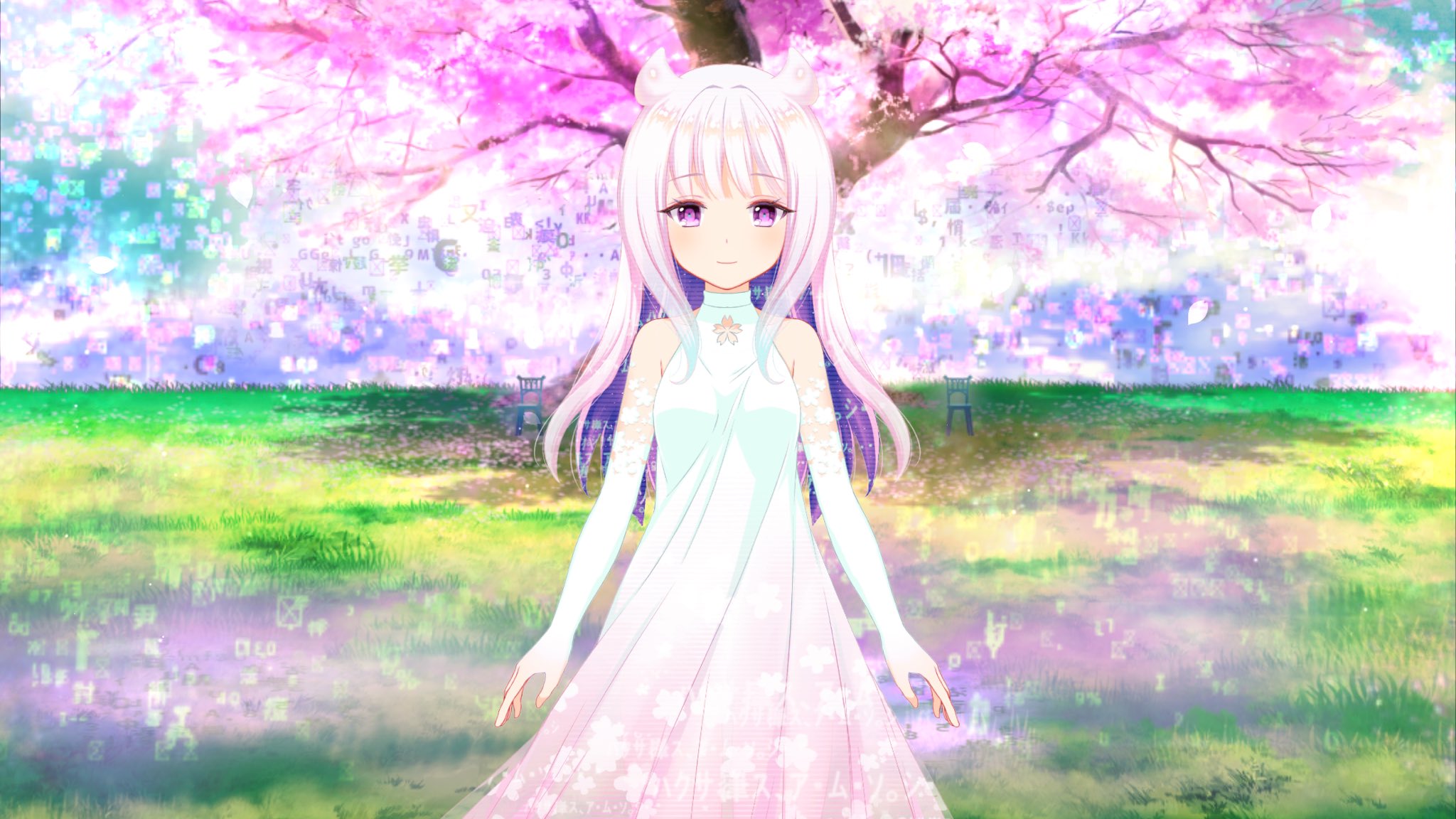 キヤ 万年桜のウワサちゃんと桜背景のホーム画面がエモい T Co Hfwrokbgfj Twitter