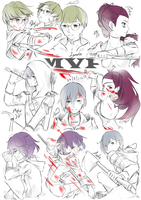 ok idk wut happened but i can't find this pic in my media for some reason. anyway, ya'll can have it back
my #fe3h MVPs for most of my #FireEmblemThreeHouses playthroughs ft. Ignatz, Ashe, Petra, Bernadetta 