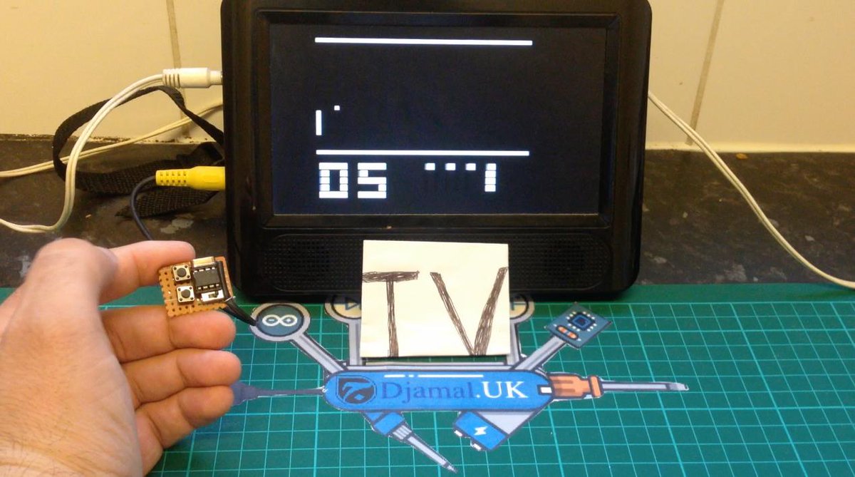 DjamalUK's tweet photo. World's Smallest Gaming Console ..!
https://t.co/c8YKikHcnt
#Attiny85 #Arduino #TVOut
@tindie @hackadayio @Hacksterio
@oshpark @MicrochipMakes https://t.co/OZE9lpk1EK