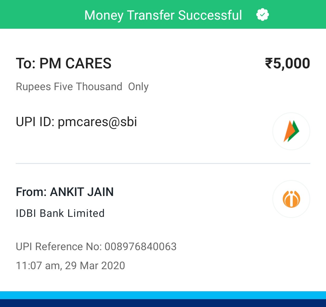 Alive_ANKIT's tweet photo. Dear sir, A small contribution from my side against the fight we all are fighting. Committed to contribute until we (Humanity) wins. @narendramodi #COVID2019india https://t.co/ajxJXx4k51