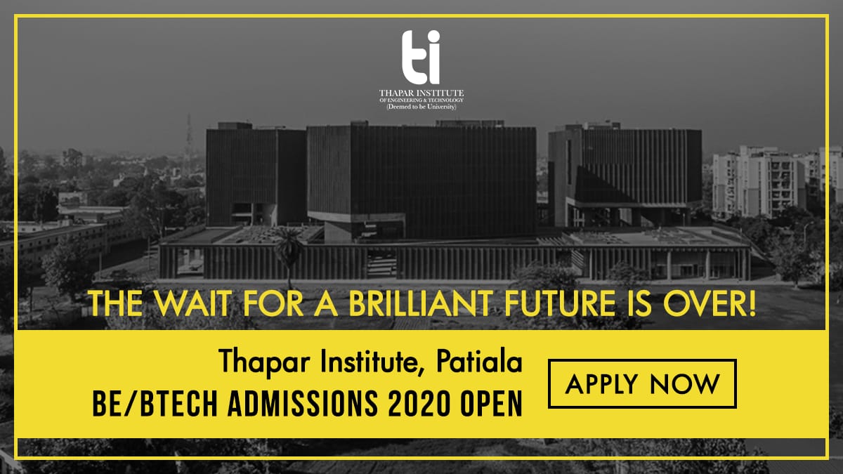 TIETofficial's tweet photo. Success begins the moment you choose to lead with the best. 
TI invites applications for BE/BTech 2020 admissions, visit: https://t.co/rzcH8Pxhe4

#ThaparInstitute #TIET2020 #Btech2020 #AdmissionOpen #BtechAdmission https://t.co/o20F68rgVZ