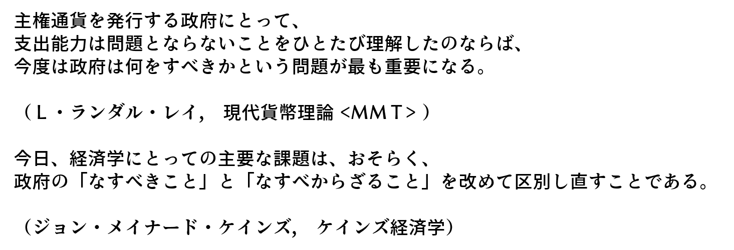 ものぽーる Pa Twitter 政府は何をなすべきか ケインズが発したこの問いは 現代貨幣理論 Mmt に受け継がれ 今も我々に パラダイムの転換 を求めています T Co Nxcwywnurb