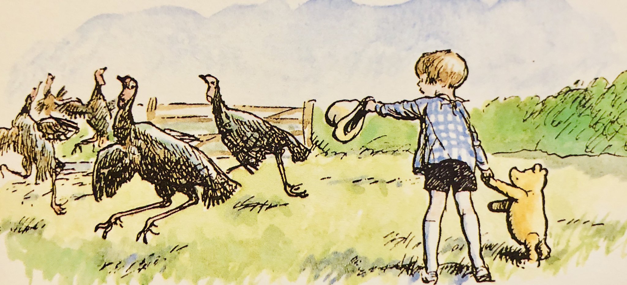 A A Milne On Twitter Let S Frighten The Dragons I Said To Pooh That S Right Said Pooh To Me I M Not Afraid I Said To Pooh And I Held His Paw And I Shouted