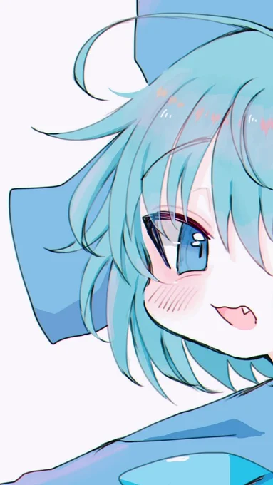 もっちりほっぺた
#上手い下手は別にして自分の絵柄のここが好き 