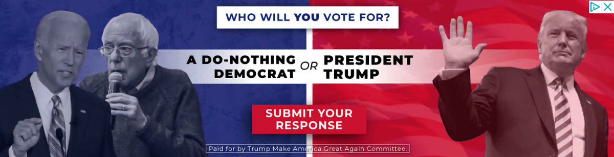 morganwick's tweet image. Ran into this ad and now I'm disappointed #DoNothingTrump never trended in reference to his dithering on coronavirus.