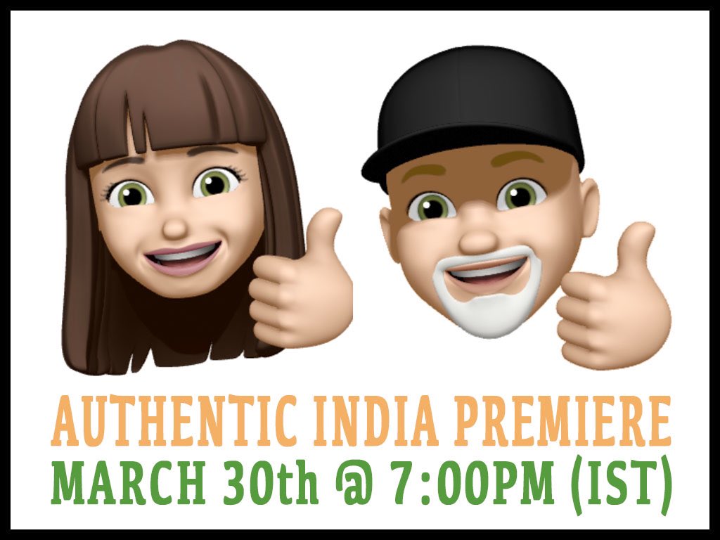 mumziesandpapa's tweet photo. Be sure to catch the initial episode of #AuthenticIndia tomorrow at 7:00PM (IST) on our #IndiCurious YT channel... check it out! https://t.co/pwysENtHPd