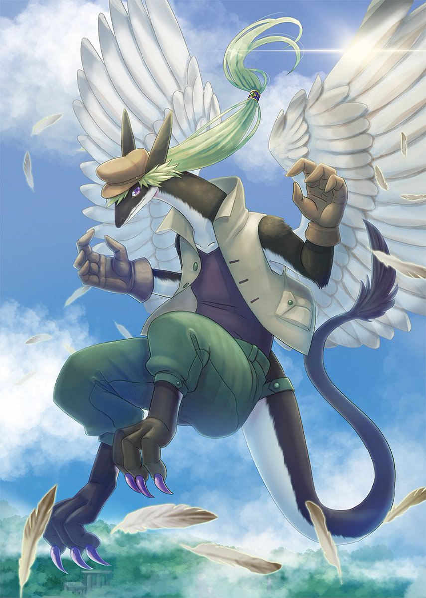 くらなり 竜人アンソロ Ryujin Antholo に参加させていただいたイラストです 新米トレジャーハンタードラゴンです