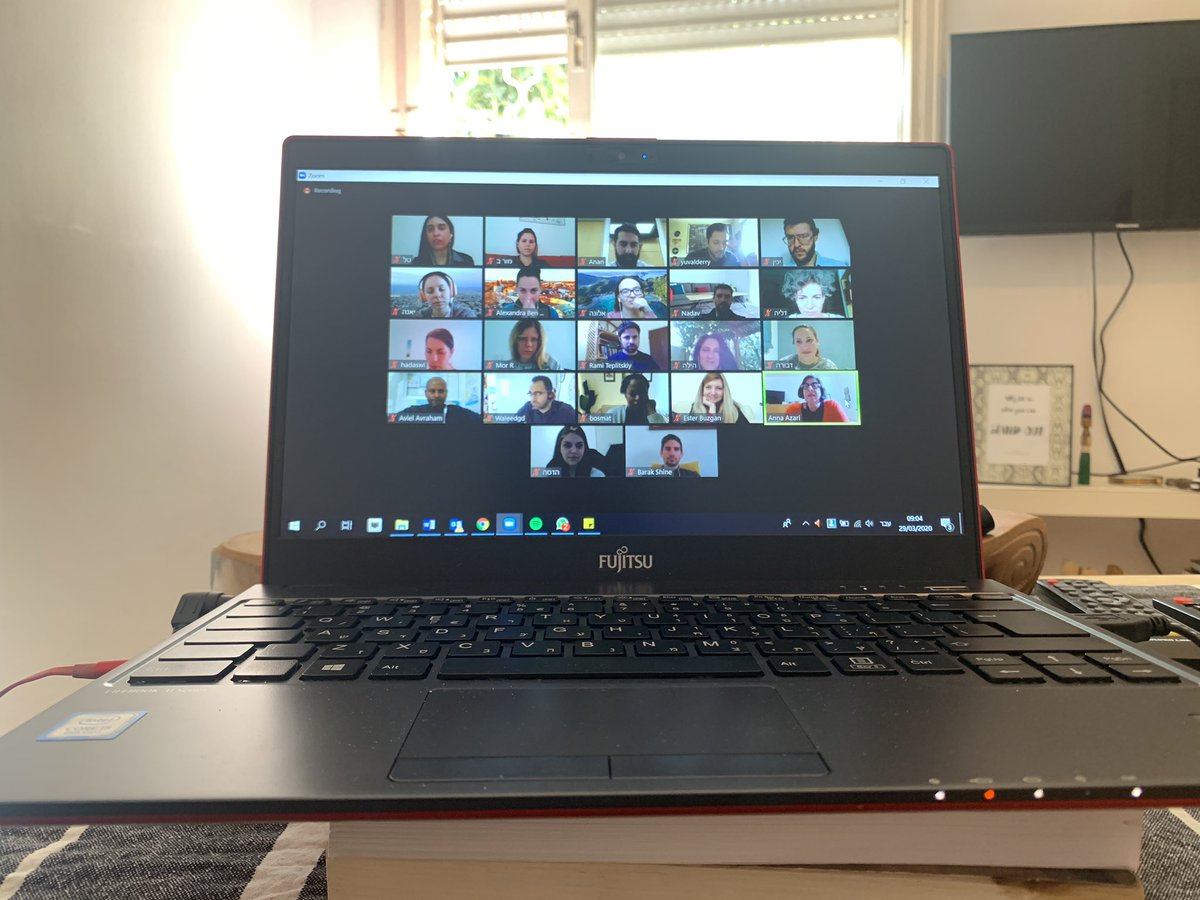 mb_moshe's tweet photo. Fresh new week ๐ผ๐ธ๐บ๐ฟ I am blessed to be able to learn from the best - face to face or online ๐๐๐ป. Canโt wait to start my career as an Israeli diplomat and reach out to Israelis all over the world ๐๐๐ #zooming #MFACadets36 #diplomattobe https://t.co/lTsL8XDDR4