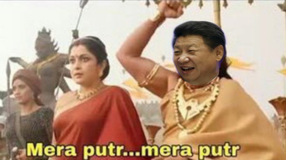 kaju__katli's tweet photo. Xi Jinping after watching Arvind Kejriwal's performance of spreading Corona virus.. https://t.co/3SEUrQ6ZWG