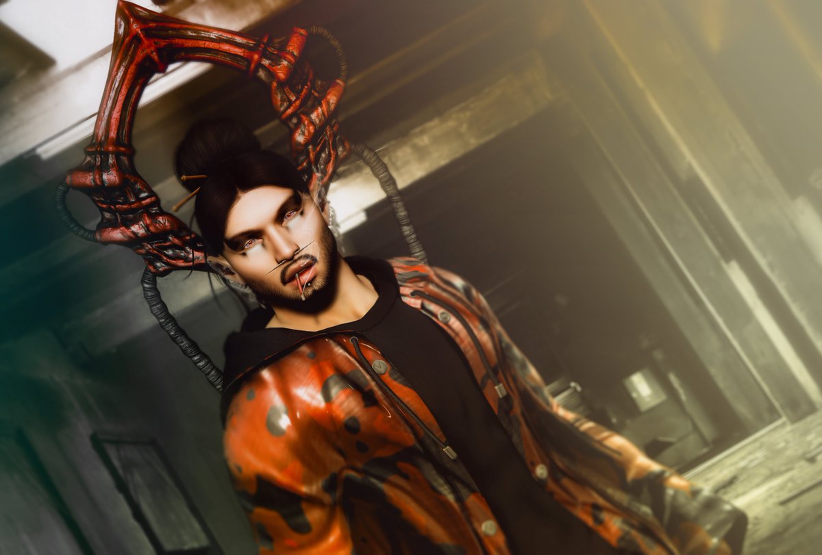 Kn0ck0ut1's tweet photo. NEO-JAPAN EVENT SPRING 2020
WORN:
((Mister Razzor)) Brock Facial Hair
[CX] Xeno Arc
[Val'More] Keisatsu Coat
Stray Dog Skin KENJI LeLutka
Tableau Vivant\\Tamami Hair w/hairsticks
Zibska Minori Makeup BOM
GLOOM - Sailor Eye Collection - LeLutka Evol

https://t.co/CNLKmA4b3x https://t.co/V3s85Nxpdw