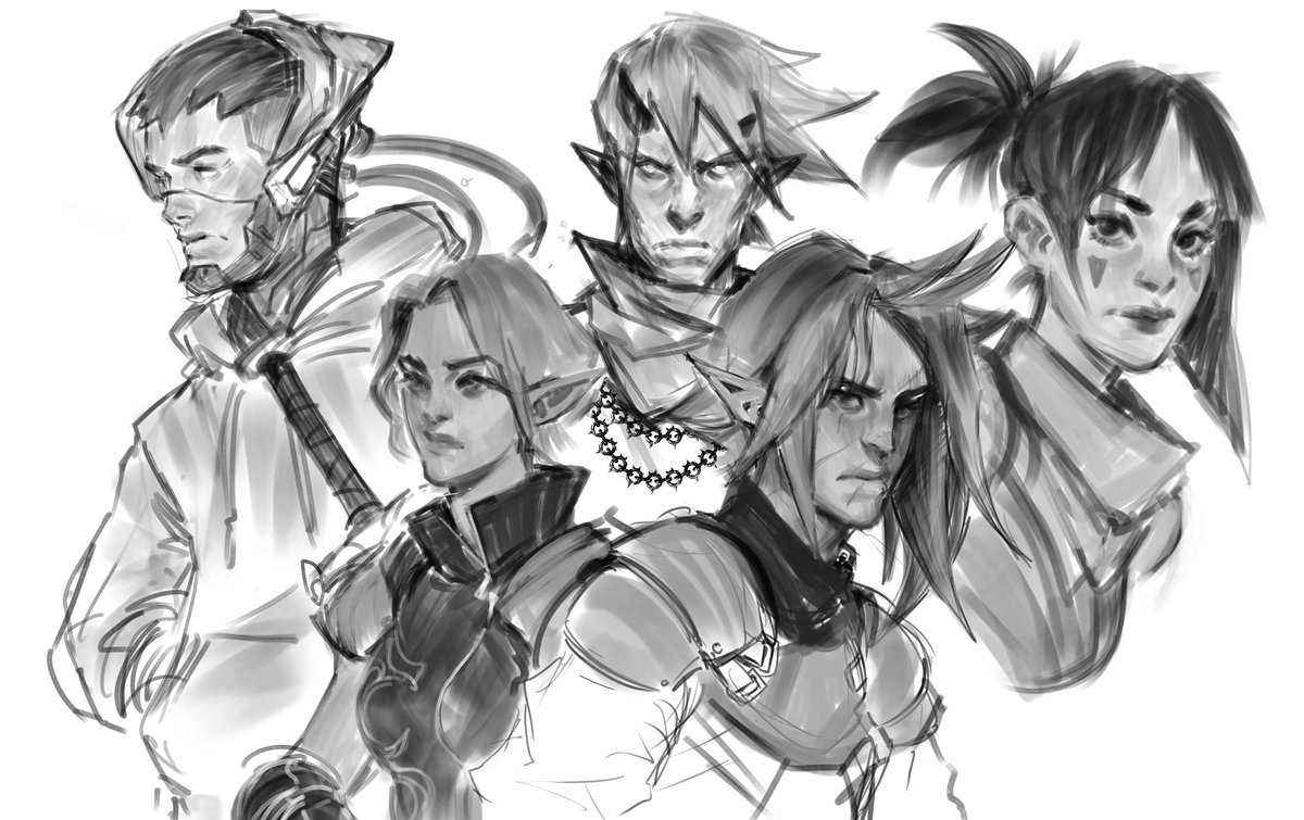 sketches from the sketch stream I just did
#art #artph #fantasy #scifi #sketch #sketching #sketches #illustration #drawing #characters #originalcharacters #oc