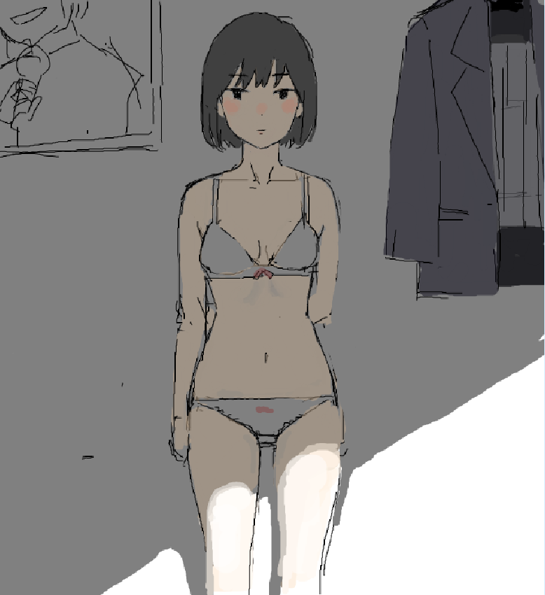 「」|面相棒のイラスト