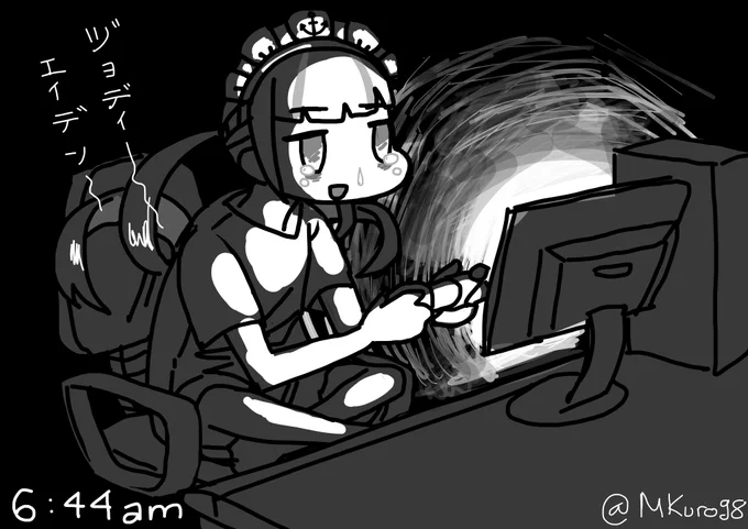 me imagining Aqua's stream last night

#湊あくあ
#あくあーと 