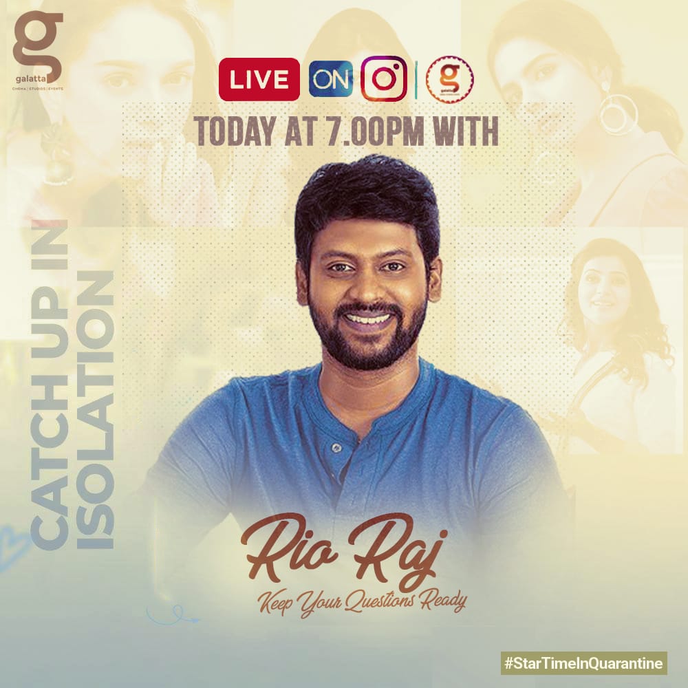 riorajfc_'s tweet photo. #StarTimeInQuarantine ⭐
@rio_raj na 😎 live at today at 7.00 P.M on our @galattadotcom Instagram. Get your questions ready...
Instagram link - https://t.co/KnAoQ5i9Q8
#RioRaj #Quarantine #QuarantineActivities #StayAtHomeAndStaySafe #GalattaLive #GalattaMedia #VjRio😈 https://t.co/dTAPVDdMih