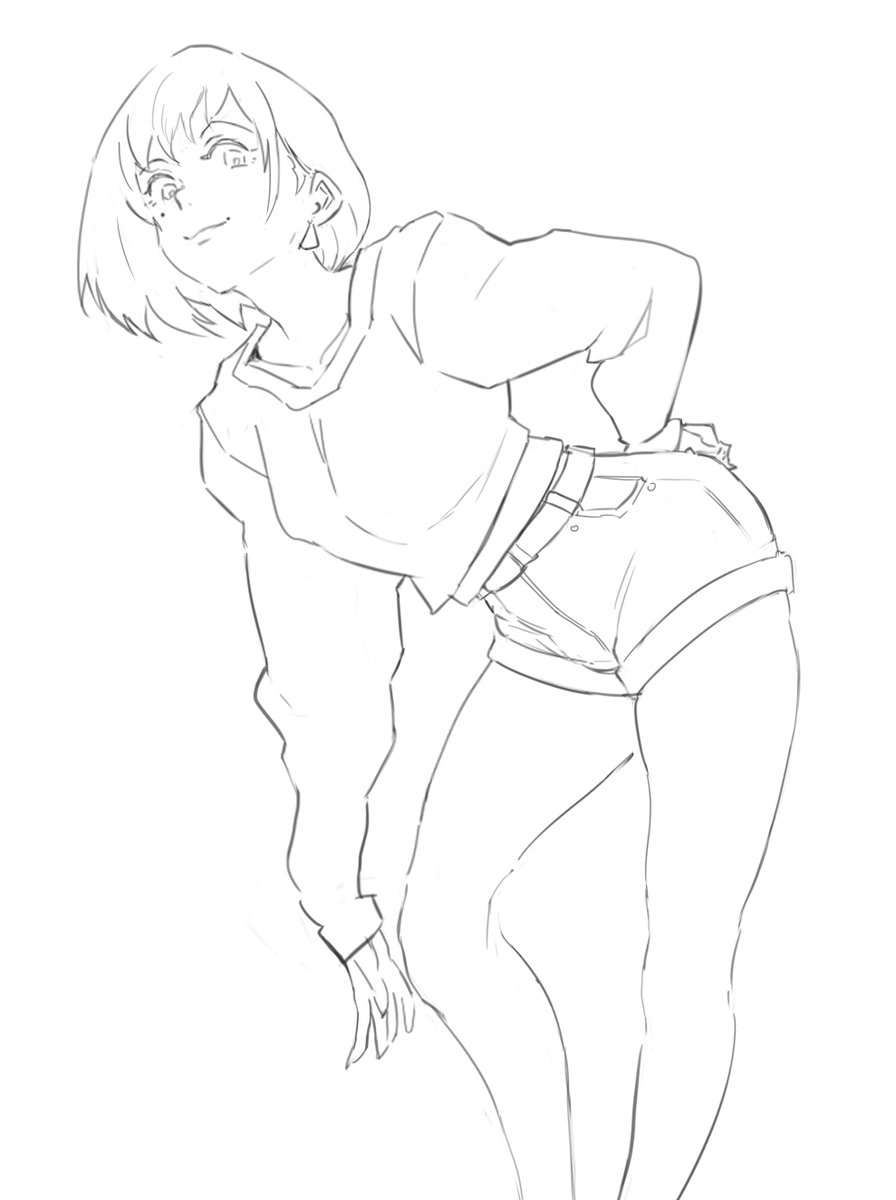 Girl doodle and @nastimajesti 's version of Raymond! 