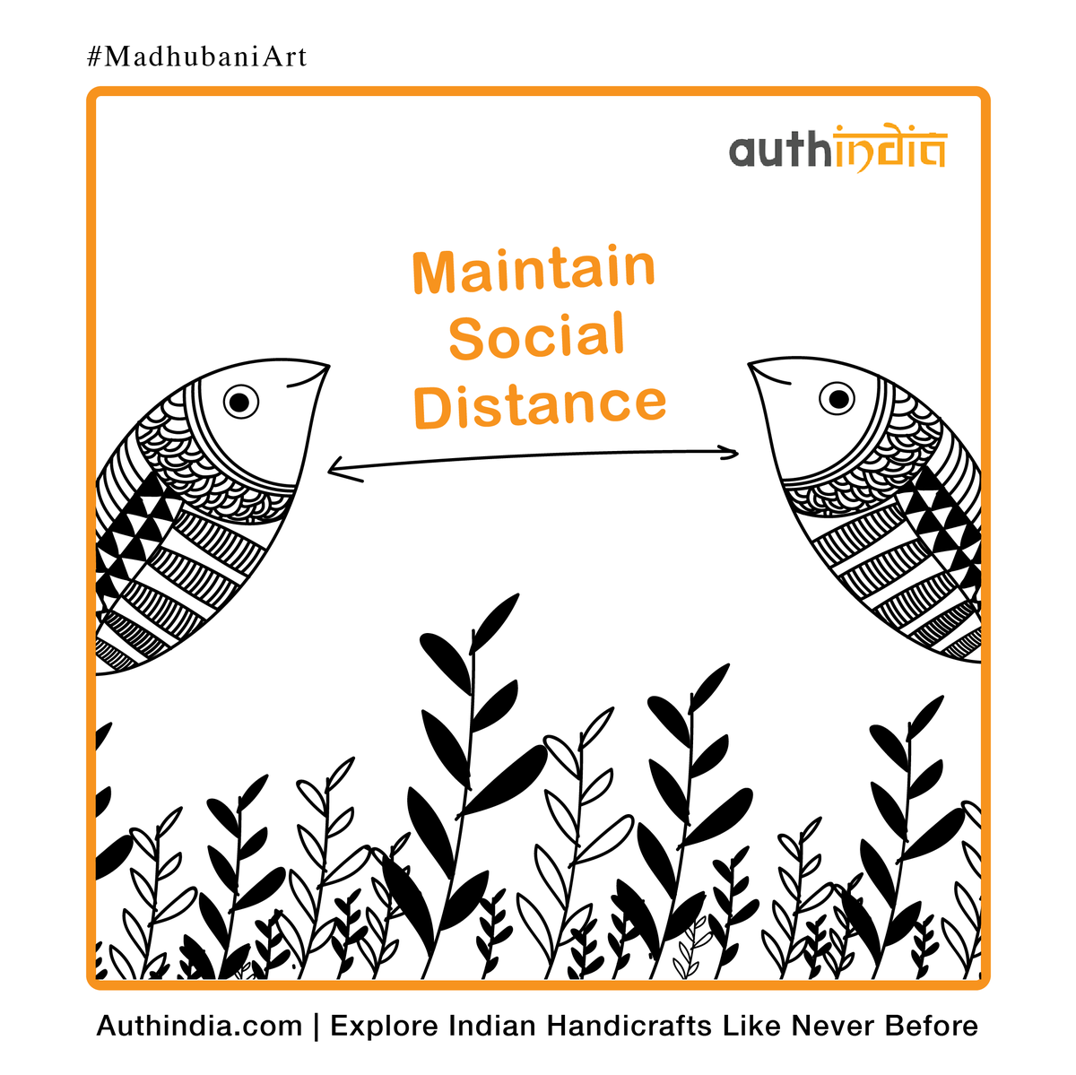 authindia's tweet photo. Keep your distance. One way to slow the spread of corona virus is social distancing.
#CoronavirusOutbreakindia #COVID2019india #SocialDistanacing #Authindia #MadhubaniArt #art #painting https://t.co/mFN8Naybaa