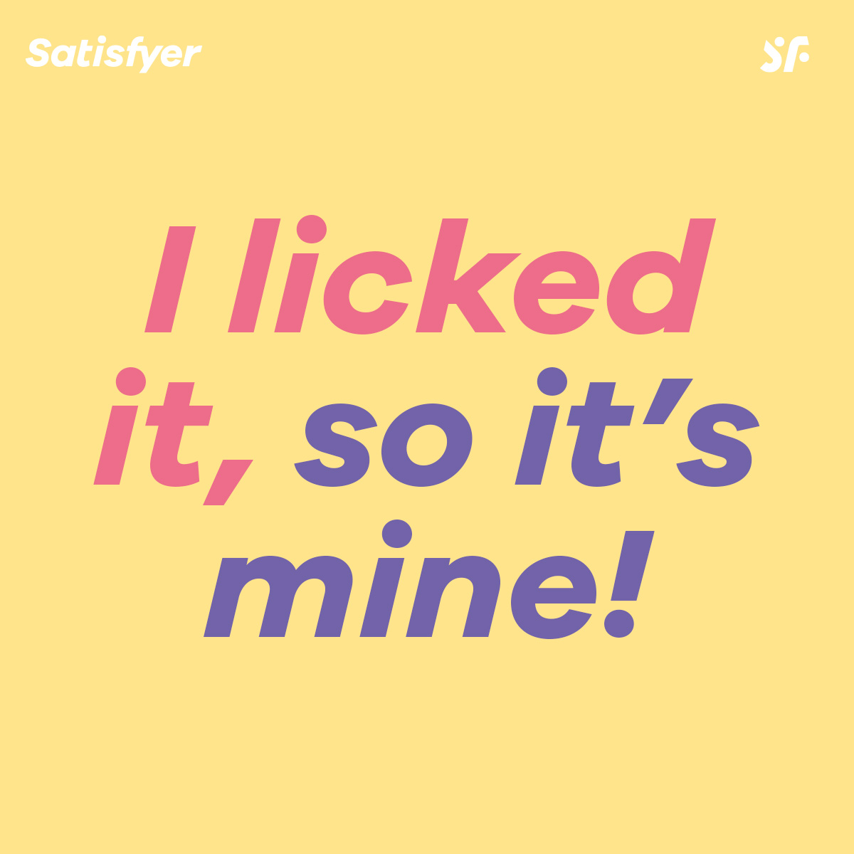 SatisfyerCOM's tweet photo. 😋😋  
#satisfyer #satisfyercom #lick #lickedit #mine #itismine https://t.co/mvUWFHG096