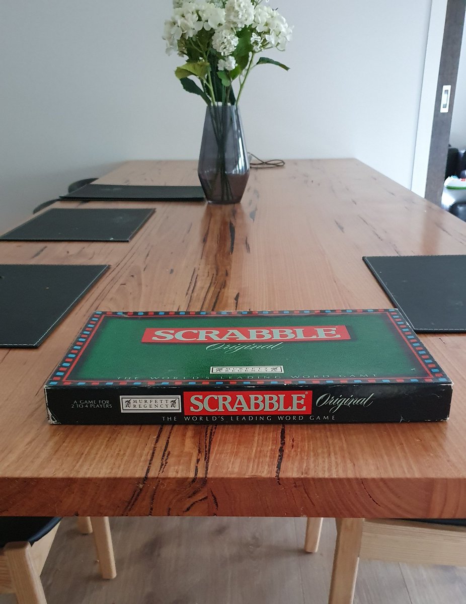 techAU's tweet photo. Got puzzles and also pulled this gem out of the cupboard. #coronarvirus #coronavirusaustralia #auspol #scabble https://t.co/sBLqo6rDUW