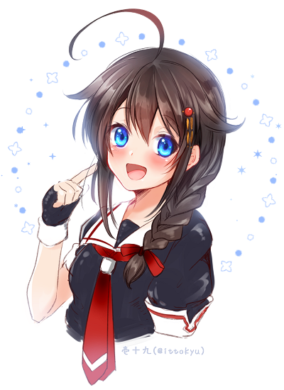 艦これ「#みんなの推しキャラの初描き絵と最近の絵を見せて欲しい
確かどっちもワンドロだっ」|壱十九 / illustratorのイラスト