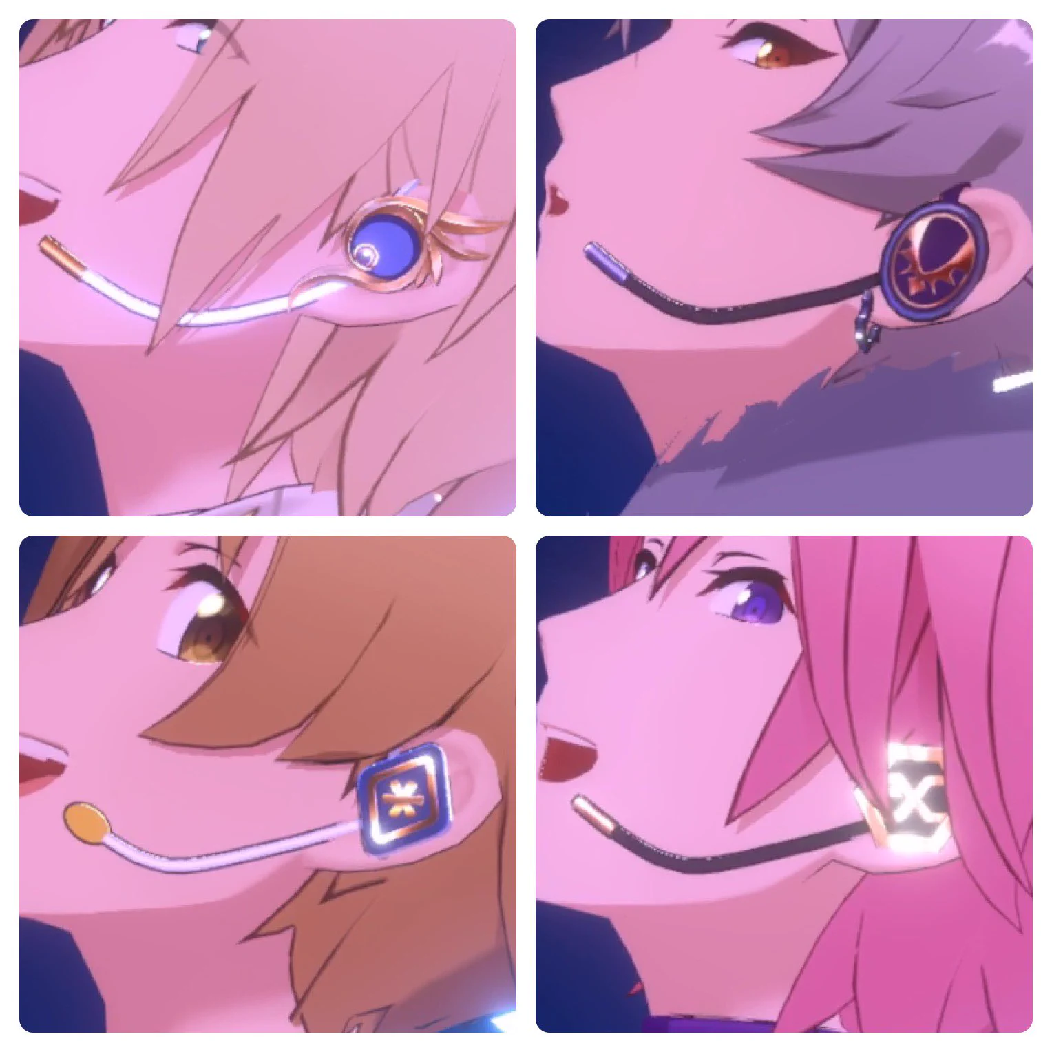 あんスタmusicで14ユニットのヘッドセットを並べてみました！