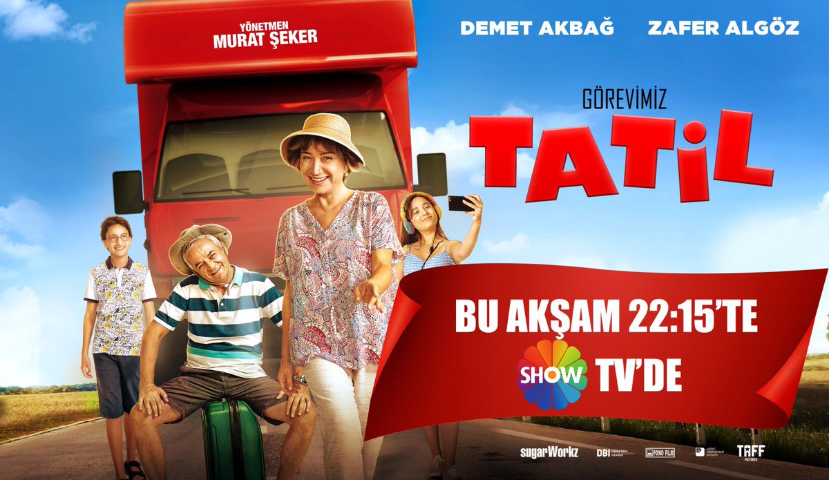 Unutulmaz dostluklar ve uğrunda mücadele edilecek bir dava🙏👨‍👩‍👧‍👦 Sıcacık aile filmimiz “Görevimiz Tatil” Bu Akşam 22:15’te <a href="/ShowTV/">Show TV</a> ‘de! Evde kalın, sakın kaçırmayın !🤗 <a href="/Sugarworkzfilm/">Sugarworkz Official</a> <a href="/taffpics/">TAFF Pictures</a> <a href="/sekermurat/">Murat Şeker</a> <a href="/GorevimizTatil/">Görevimiz Tatil</a> <a href="/demetakbag/">Demet Akbağ</a> <a href="/zaferalgoz/">zaferalgoz</a> #evdekal