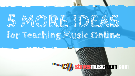 StevesMusicRoom's tweet photo. Here is part 2 of my contribution to the #onlinelearning landscape. Hoping these give you a place to start or continue with your quest. #musedchat #elmusechat #distancelearning #musiceducation #musiced 5 more ideas: https://t.co/zI0D2Pd3uO https://t.co/63BPw2yNgv