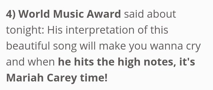 World Music Awards talking about Jins solo song Tonight "He hits the high notes, it's Mariah Carey time" His vocal range is honestly the best  @BTS_twt  #방탄소년단  #진  #석진  #방탄소년단진  #방탄진  #JIN  #SEOKJIN  #BTSJIN