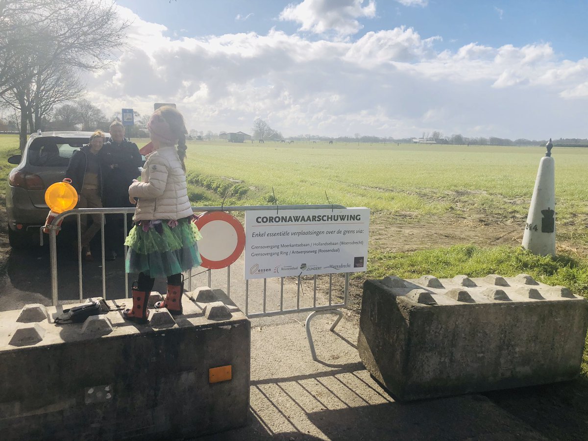 Een rasoptimist ben ik. Echt waar. Vandaag alleen even niet... zwaaien naar opa en oma over de grens in België...  surrealistisch....  flatten the curve. We houden vol! 💪🏻