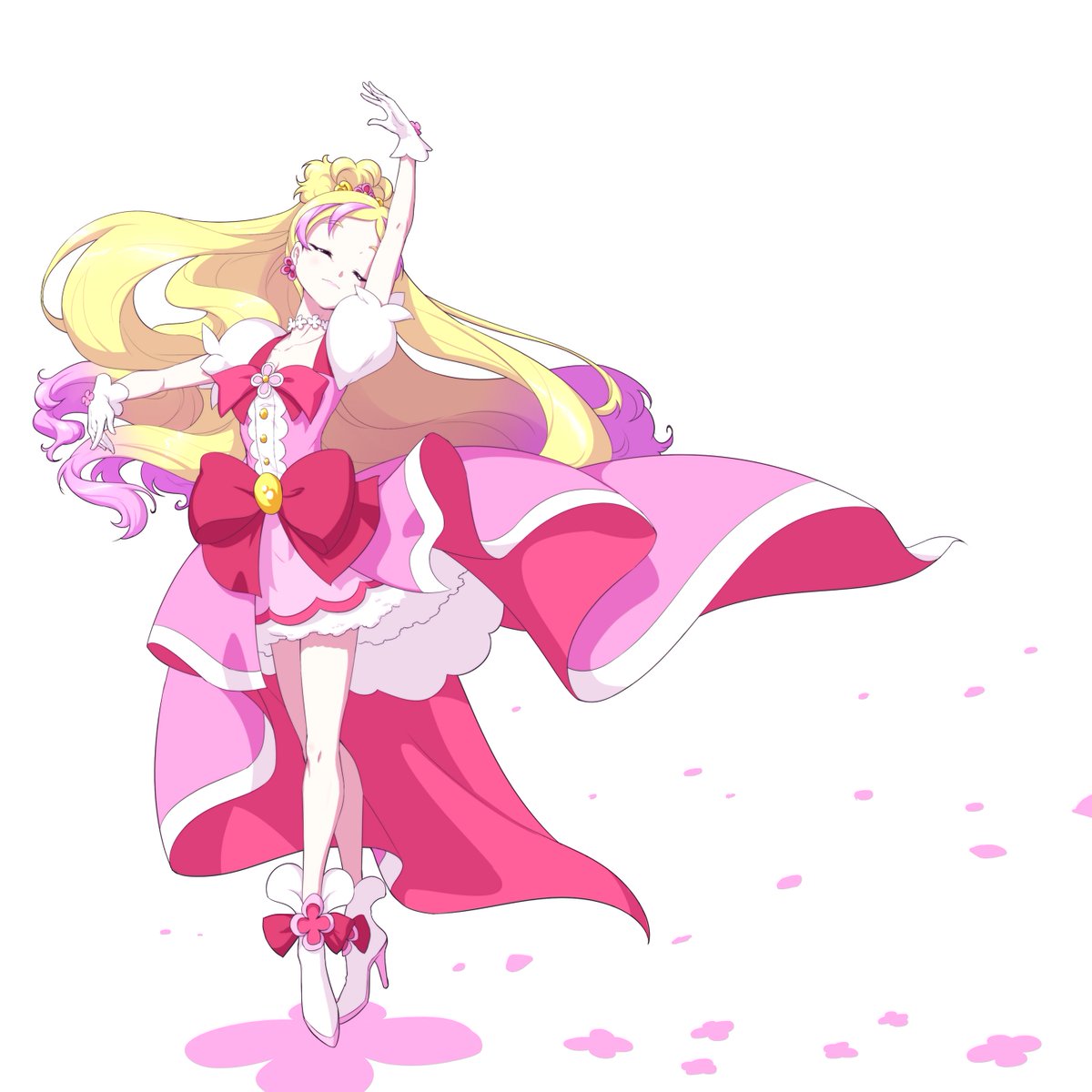「桜2本目!
#さくらの日 
#precure 」|桝多またたび@単行本5巻4月5日発売！！！のイラスト