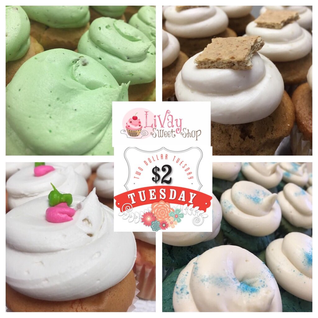 $2.00 Tuesday March 31,2020 curbside pick up livaysweetshop.com