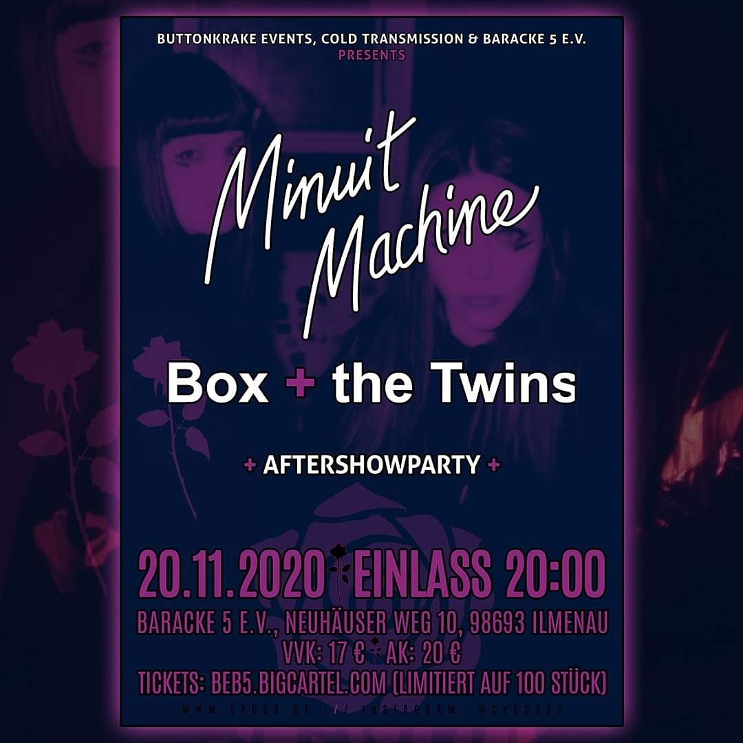 HButtonkrake's tweet photo. Neues Konzert.
https://t.co/vliqVJi2UL
#baracke5 #postpunk #synthwave #darkwave #buttonkrakeevents #gothic #dreampop https://t.co/ADzhTQyauc