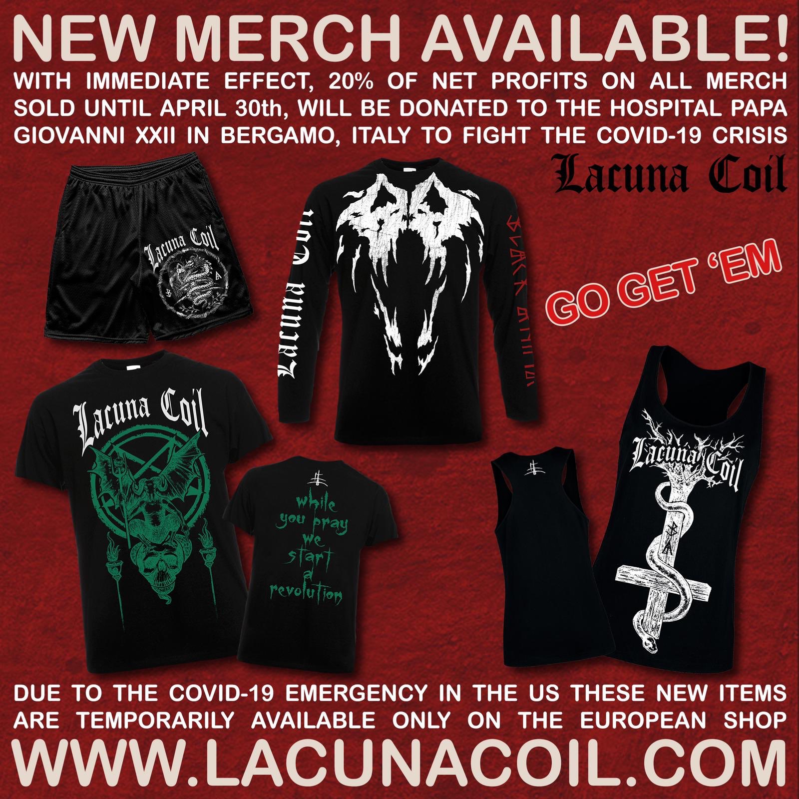 lacuna coil merch
