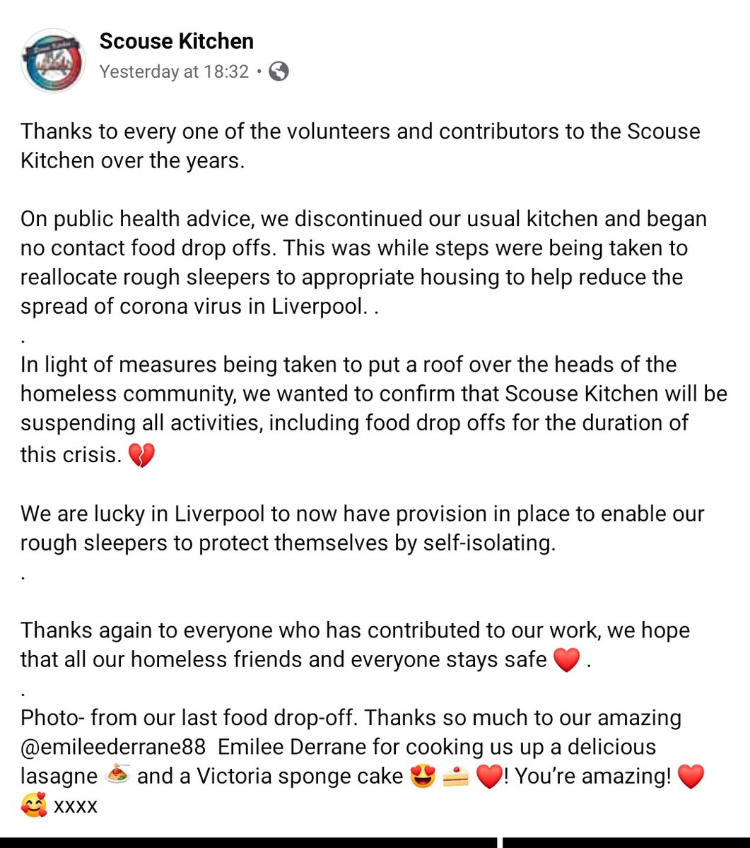 KitchenScouse's tweet photo. Last night's drop and go 💙 well done guys stay safe 😘 https://t.co/7BXOUcPpBq