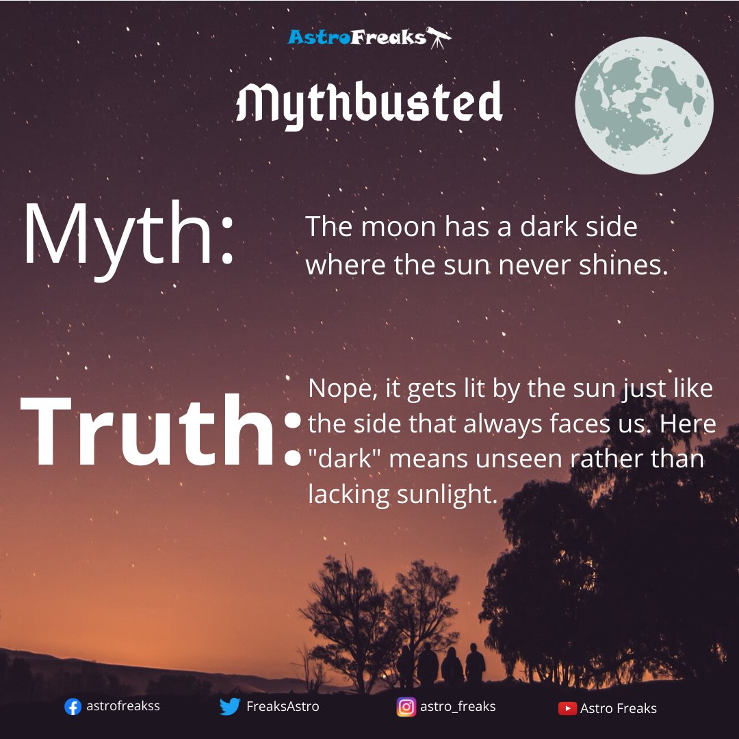 AstroFreaks on Twitter: "#fact #mythbusted #astronomy #moon #truth #
