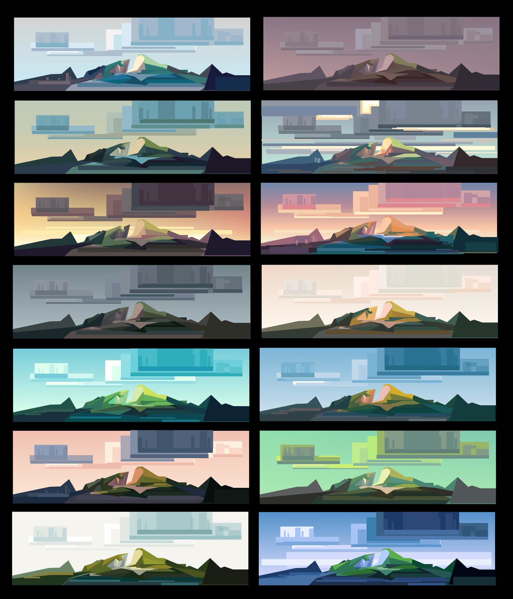 Some sketches and colour ideas I did years ago for a cancelled project 
