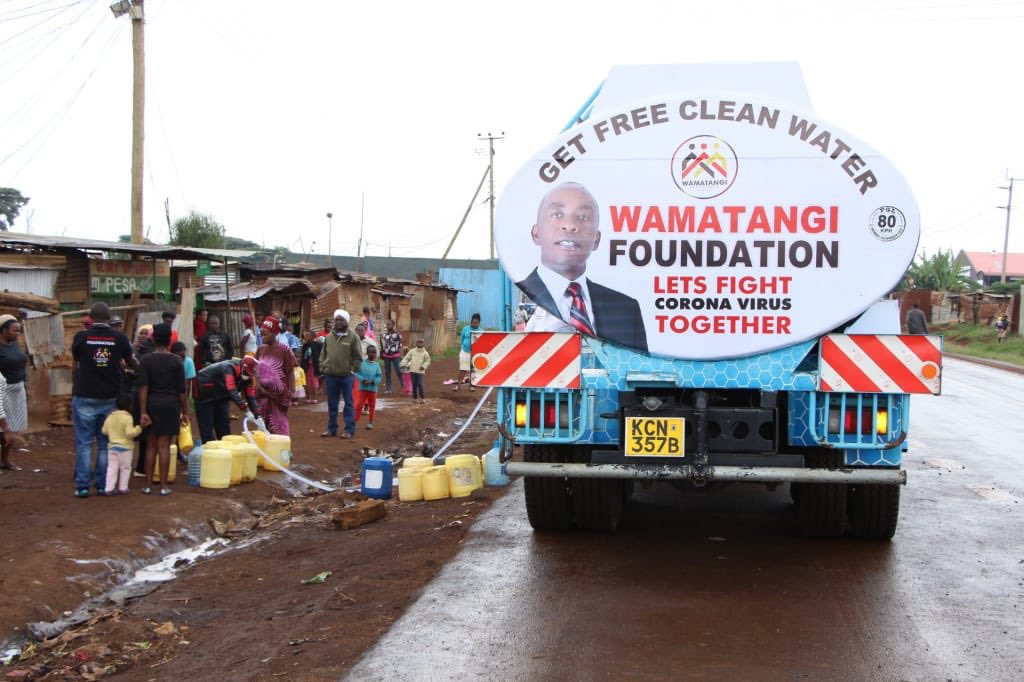 pkimani99's tweet photo. Taking to the frontline of the fight against CORONA VIRUS. https://t.co/3I66CgoFu0