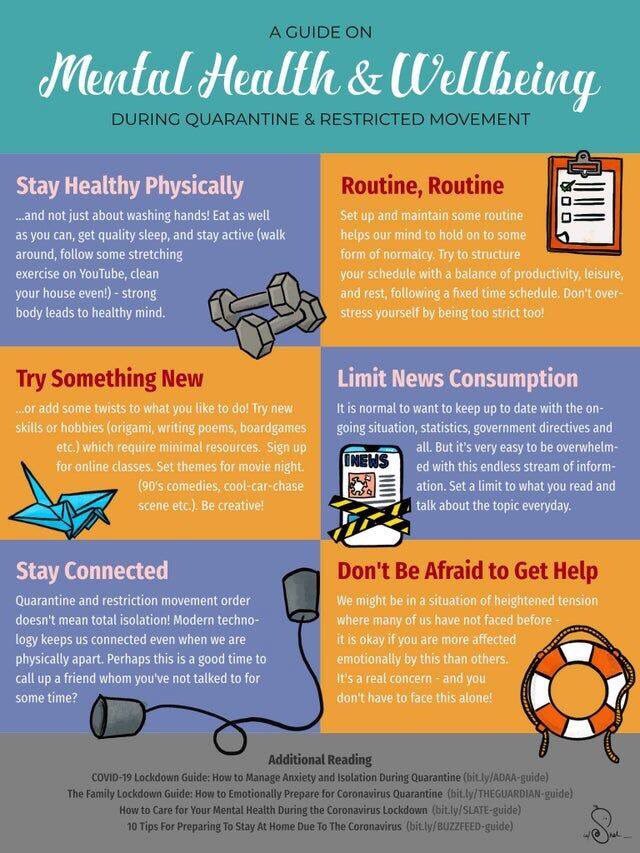 READ 👀 | Some great advice here on how to look after your #physical and #mental health during this period. Don't underestimate the power of having routine.

Look after yourselves guys. 👌😊