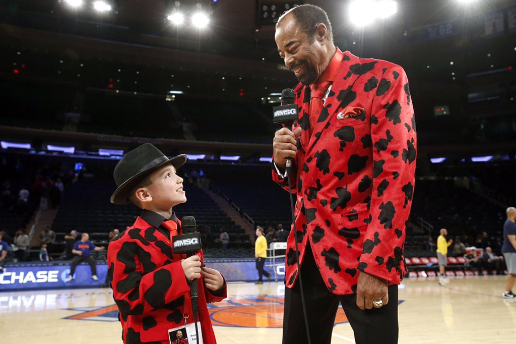 knicksgermany's tweet photo. Happy 75th Birthday to our beloved legend Walt „Clyde“ Frazier 🔶🔷
🎉 #legend #knicks #newyork #clydesofly #champ #madisonsquaregarden #postingandtoasting #pointgod #swishinanddishin #broadcaster #suits #onceaknickalwaysaknick🏀 #gonygony #newyorkforever
#AusDirwirdUns! https://t.co/elJE85No84